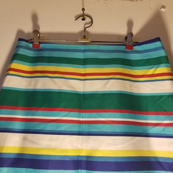 Talbots Size 8P Striped Straight Pencil Skirt - Picture 2 of 8